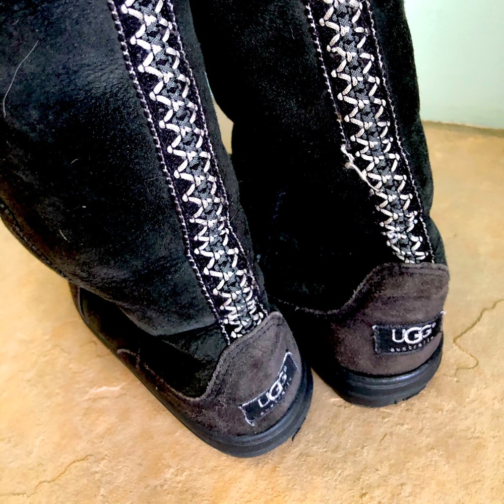 Black tall UGGs